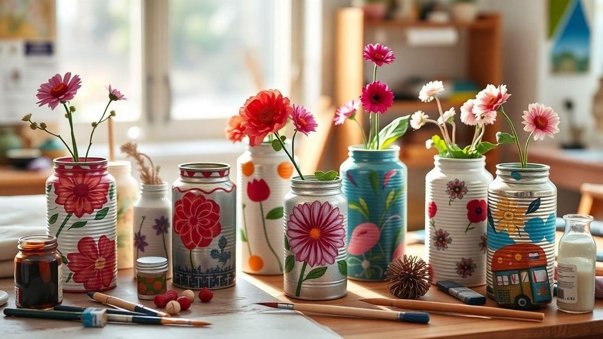 decorative-vases-made-from-recycled-cans-step-by-step